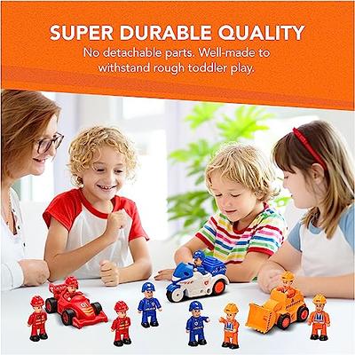 FUNERICA 12-Pcs People Figures and Toy Cars Playset - Fireman, Police,  Construction Workers - Pretend Play Vehicle & Figurine Set Accessories for  Kids - Emergency Rescue & Construction Toys - Yahoo Shopping