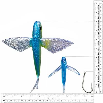 OCEAN CAT Fly FishTrolling Lures Baits with Rigged Hook 9/0 for