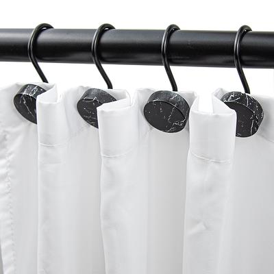 Utopia Alley 12-Pack Black Single Shower Curtain Hooks in the Shower Rings  & Hooks department at