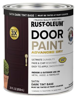 Rust-Oleum Stops Rust Protective Enamel Paint - 7777502, Quart, Satin Black