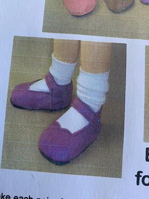 Felt Doll Shoes Sewing Pattern. Four Toe Styles, Mary Janes With Buckle,  Flats. Free Shipping Too - Yahoo Shopping