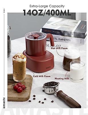 Zulay Kitchen Hot Chocolate Machine Hot & Cold Foam Maker 4-in-1