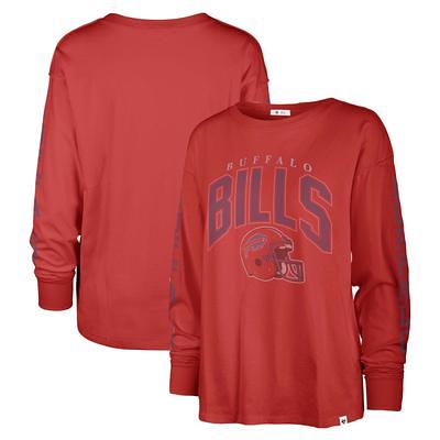 Women's Fanatics Branded Royal/Red Buffalo Bills Ombre Long Sleeve T-Shirt