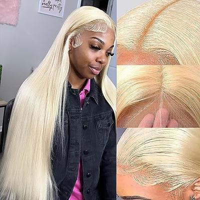 BARROKO 200% density Blonde Lace Front Wigs Human Hair 13x4 613 Lace Front  Wig Human Hair Straight Lace Front Wigs Human Hair Pre Plucked with Baby  Hair (34 Inch) - Yahoo Shopping