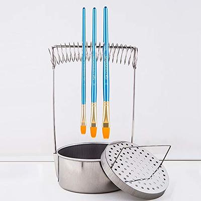 MyLifeUNIT Paint Brush Cleaner Paint Brush Holder with Large Capacity Wash Tank and Removable Screen