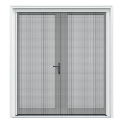 JELD-WEN 72-in x 80-in Low-e External Grilles Primed Steel French