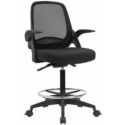 BestOffice Black Contemporary Ergonomic Adjustable Height Swivel Mesh  Executive Chair