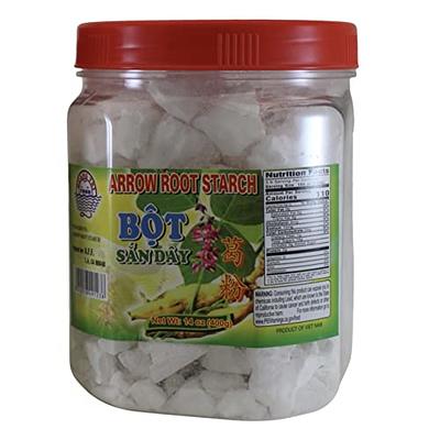 Twin Dolphin Bot San Day Arrowroot Flour Chunks, 10.5 Ounce (300g)  Reclosable Jars [Pack of 2]