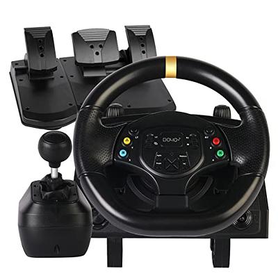 PXN Force Feedback Steering Wheel Gaming, V10 Racing Wheel 270/900 Degree  with Adjustable Linear Pedals and 6+1 Shifter Gaming Racing Steering Wheel  for PC, Xbox One, Xbox Series S/X, PS4 : .com.mx