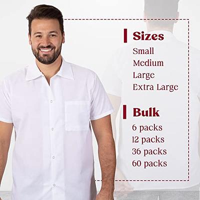 Elite Kitchens Apparel Professional Chef Shirts Bulk 12 Pack, White  Short-Sleeved with Snap Buttons and Thermometer Pocket for Restaurant or  Home Kitchen - Yahoo Shopping