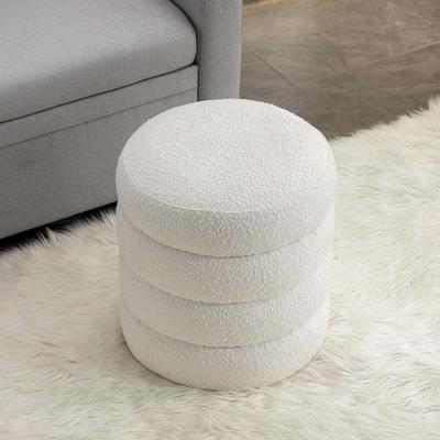 Magic Home 42.52 in. Comfy Beige Bean Bag Chair Faux Fur Plush Fabric Lazy Sofa  Couch with Ottoman Footstool for Adults and Kids CS-WF188187DAA - The Home  Depot