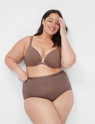 Lane Bryant Cotton High-Waist Brief Panty 34/36 Deep Taupe - Yahoo Shopping