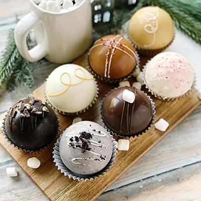 Chocolate Molds Silicone, Chocolate Molds with 6 Semi Sphere Jelly Holes, 2  Packs Hot Cocoa Bomb