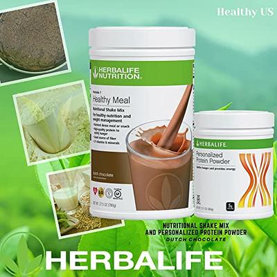 Herbalife (DUO) FORMULA 1 Healthy Meal Nutritional Shake Mix (Cookies 'n  Cream) with PERSONALIZED PROTEIN POWDER