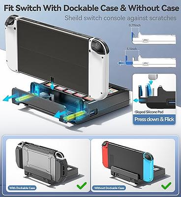 BSSING TV Dock Station for Switch/Switch OLED,Replacement for Official  Switch Dock,Switch Docking Station Support 4K HDMI Output with Type-C  Charging