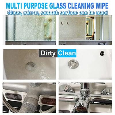 PLUS Glass Cleaner Wipes, Window Mirror Surface Cleaning Wipes, 160 Count