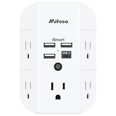 Outdoor Smart Plug, TESSAN WiFi Outlet Works with Alexa, Google Assistant,  2 Individual Socket Outside Power Strip Waterproof Timer Extension Cord  with Switch for Lights and 2HP Pool Pump 