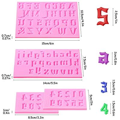 1pc Letter Molds for Chocolate, Alphabet and Numbers Silicone