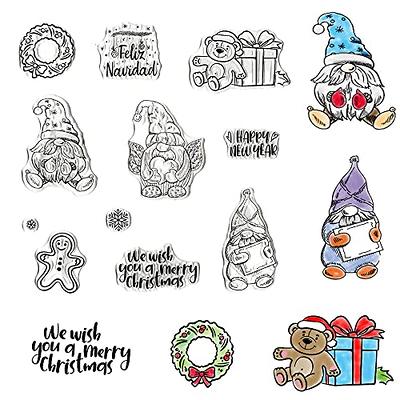 Harloon 16 Sheets Christmas Rub on Transfers for Crafts and