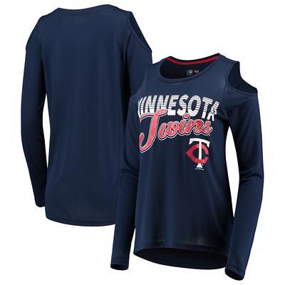 New Era Women's Navy Minnesota Twins Team Stripe T-shirt