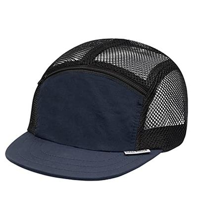 CLAPE Flat Brim Snapback Hats for Men Baseball Cap Quick Dry Mesh Back Cooling  Sun Hats Sports Cap 5 Panel Dad Hat, Navy - Yahoo Shopping