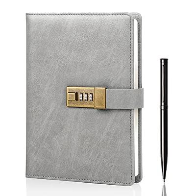 Hardcover Organizer Notebook PU Leather Journal with Pen Holder