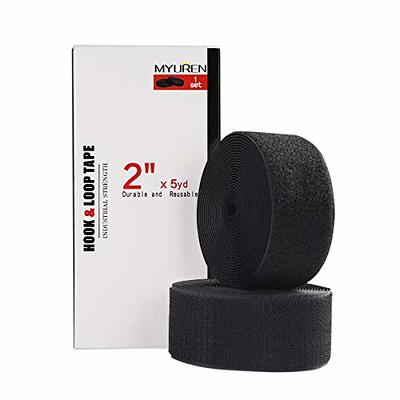 Sew on Hook and Loop Style 2 Inch Non-Adhesive Back Nylon Strips Fabric  Fastener Non-Adhesive Interlocking Tape Black,5 Yard - Yahoo Shopping