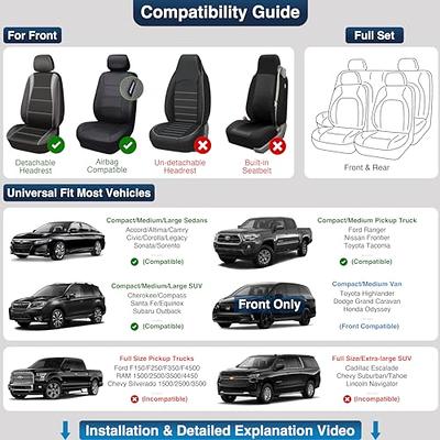 IVICY Suede Car Seat Cover for Cars - Soft & Breathable Front Premium  Covers with Non-Slip Protector Universal Fits Most Automotive, Vans, SUVs