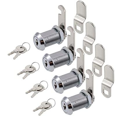 Hecfu 1 Pack Cabinet Locks with Keys, 1-1/8 Cam Lock keyed Alike, Secure  Drawer Mailbox File RV Storage Locks Tool Box Locks Re