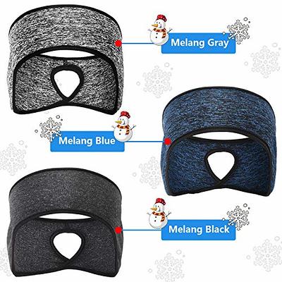 Women Men Winter Ponytail Headband Fleece Ear Cover Keep Warmer Outdoor  Running Fashion Yoga Motorcycling Sweatband With Holes