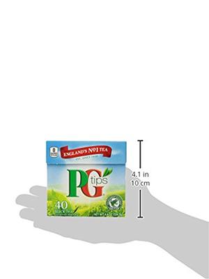 Pg Tips Premium Black Tea For a Classic Caffeinated Beverage,Pyramid Black  Tea Bags,40 Count (Pack of 6)