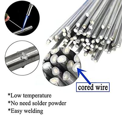 10Pcs Low Temperature Easy Melt Aluminum Universal Silver Welding Rod Cored  Wire Rod Solder Wire Electrode Welding Rods