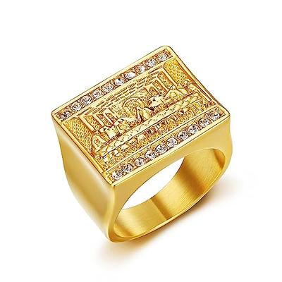 Mens Ring with Cross – Gilleri Jewel