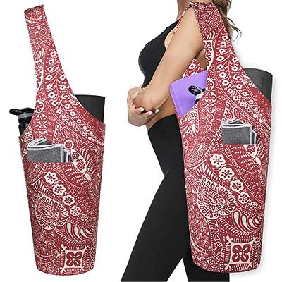 Yoga Mat Bag, Yoga Mat Bags for Women, Cute Dog with Unicorn Horn Print  Yoga Mat Holder Bag Carrier Large with Pockets Yoga Accessories Yoga Gifts  for