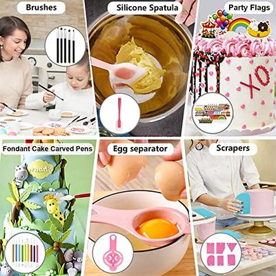 11 Inch Rotating Cake Stand/Turntable Stand with 2 Icing Spatula and 3  Icing Smoother, Revolving Cake Stand Baking Cake Decorating Supplies/Baking