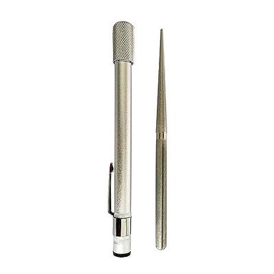 Diamond Retractable Knife Sharpener, Double End Grindstone Outdoor Tool Pen Diamond  Sharpening Rod for Kitchen Outdoor Repairs Polishes Restores Serrated Stick  Tools(Silver) - Yahoo Shopping