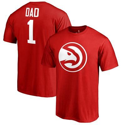 Men's Fanatics Branded Red Atlanta Falcons #1 Dad T-Shirt