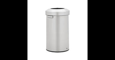 Halo 13-Gallons Stainless Steel Kitchen Trash Can with Lid Indoor in the  Trash Cans department at