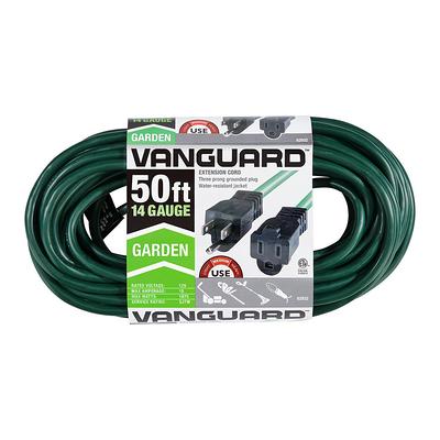 Vanguard 40 ft. x 14/3 Gauge Retractable Cord Reel with Triple Tap
