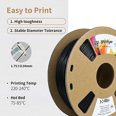 GIANTARM TPU Filament 1.75mm Flexible Soft 3D Printer Consumables White,95A  1kg Spool (2.2 lbs.), Dimensional Accuracy +/- 0.05 mm