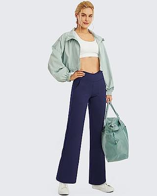 G4Free Dress Pants for Women Comfy Wide Leg Yoga Pants Petite High Waist Flare  Workout Casual Work Business Pants (Navy,XXL,29) - Yahoo Shopping