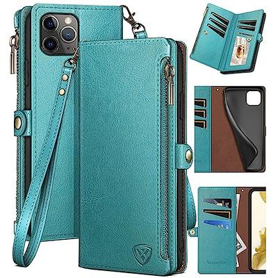 iPhone 15 Pro Max Magsafe Zipper RFID Wallet All-inclusive Shockrpoof Phone  Case - Blue