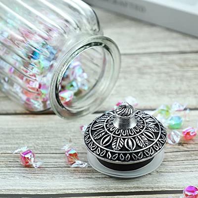 260ml Glass Candy Jar Clear Nuts Sugar Cube Fruit Dessert Storage Jar  Household with Lid Jewelry Swab Box Kitchen Container New - AliExpress