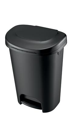 Rubbermaid Commercial Products 13-Gallons Brown Plastic Commercial Wheeled  Touchless Kitchen Trash Can with Lid Indoor at