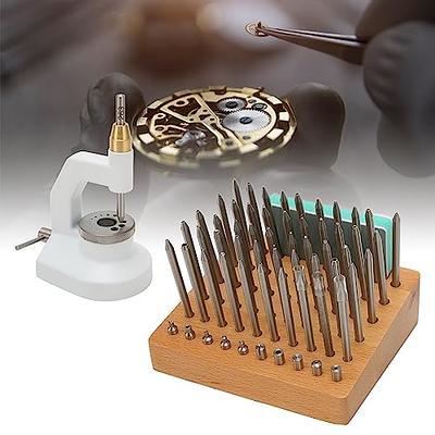 VBESTLIFE Watch Repair Staking Tool, Watchmaker Jewelling Punching Kit, 50  Punch Pins and 10 Punches, Ergonomic Non Slip Handle - Yahoo Shopping