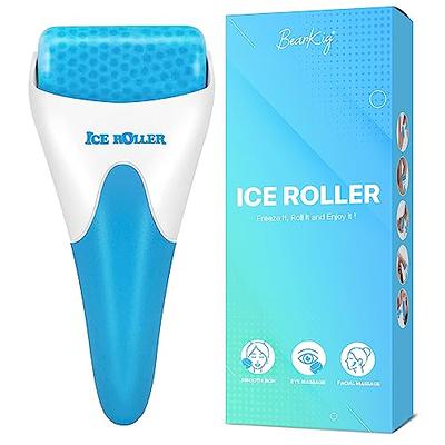 Ice Roller for Face, Eyes and Whole Body Relief, Face Roller Skin Care Tool  for Migraine Relief and Blood Circulation (Pink Handle+Pink Roller Head)