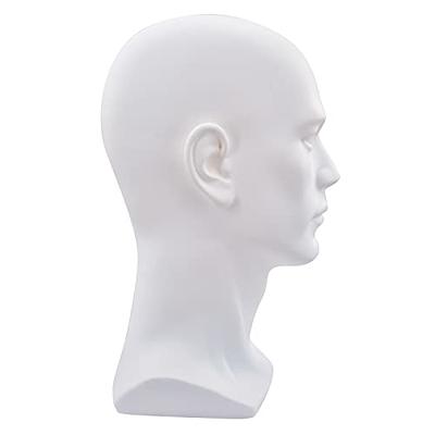 BLTYXT PVC Male Mannequin Head Professional Manikin Training Head