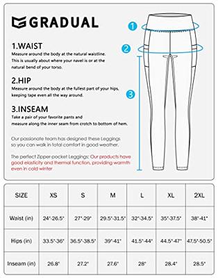 G Gradual Women's Fleece Lined Winter Leggings with Pockets Water