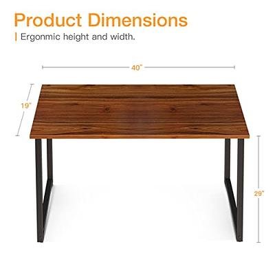 Coleshome 55 Inch Computer Desk, Modern Simple Style Desk for Home Office,  Study Student Writing Desk,Vintage