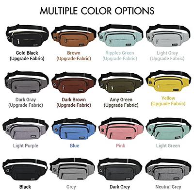  SINNO Large Crossbody Fanny Pack for Women Men Belt Bag With  4-Zipper Pockets for Travel Running Hiking Workout Dog Walking Outdoors  Sport